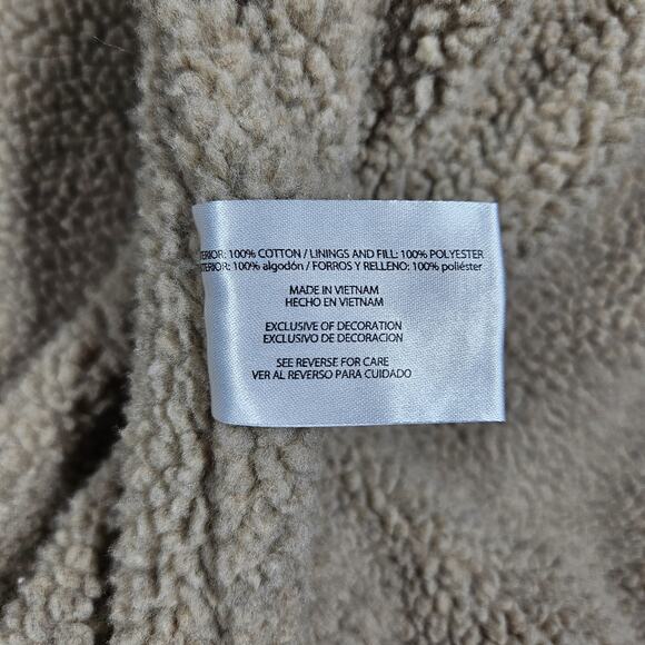 Woolrich Barn Jacket Mens XXL Sherpa Lined Canvas Corduroy Collar Brown Workwear - Picture 6 of 10